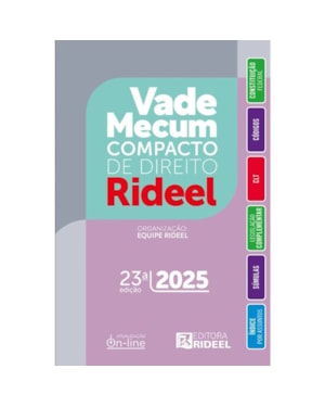 VADE MECUM COMPACTO DE DIREITO RIDEEL - 2025