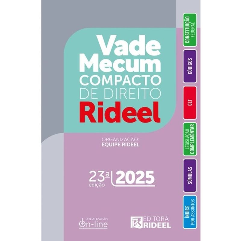 VADE MECUM COMPACTO DE DIREITO RIDEEL - 2025