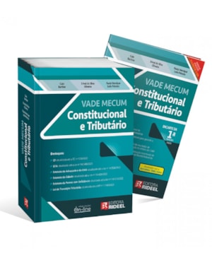 VADE MECUM CONSTITUCIONAL E TRIBUTÁRIO 1ª EDIÇÃO + ENCARTE DE ATUALIZAÇÃO