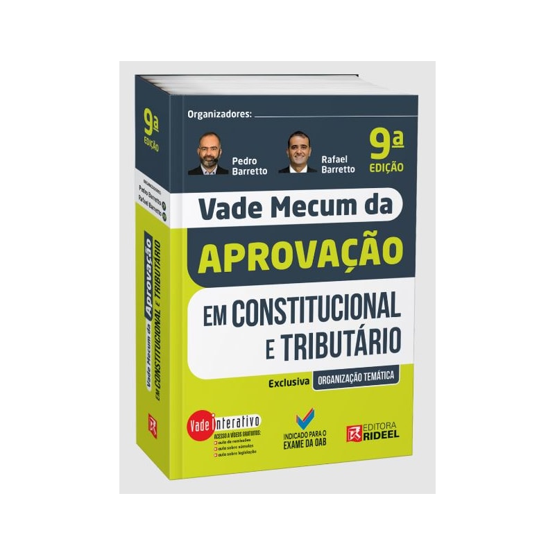 VADE MECUM DA APROVAÇÃO EM: CONSTITUCIONAL E TRIBUTÁRIO - 9ª EDIÇÃO