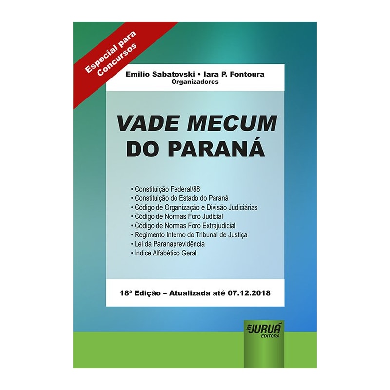 VADE MECUM DO PARANÁ - FORMATO ESPECIAL: 21X30CM