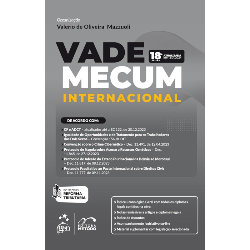 VADE MECUM INTERNACIONAL - 18ª EDIÇÃO 2024