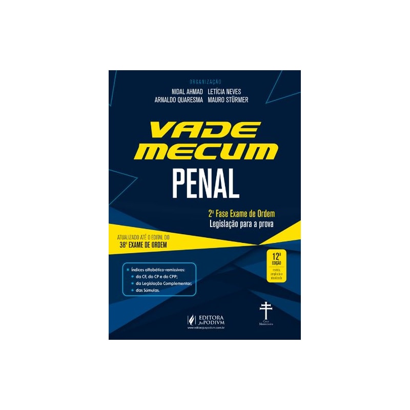 VADE MECUM PENAL + ETIQUETA MARCA FÁCIL - 38º EXAME DE ORDEM