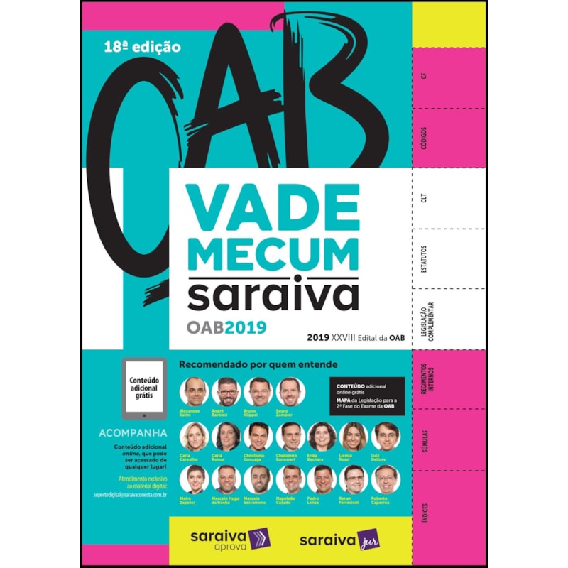 VADE MECUM SARAIVA OAB - 18ª EDIÇÃO DE 2019