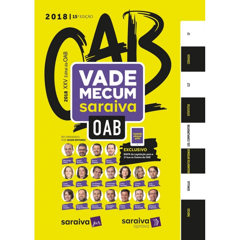 VADE MECUM SARAIVA OAB 2018