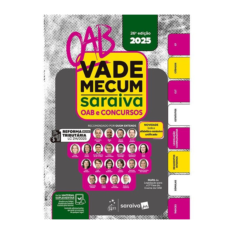 VADE MECUM SARAIVA OAB E CONCURSOS - 26ª EDIÇÃO 2025