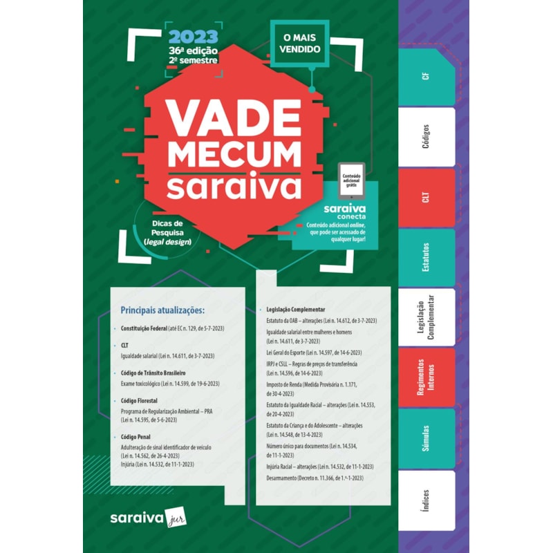 VADE MECUM SARAIVA - TRADICIONAL - 36ª EDIÇÃO 2023
