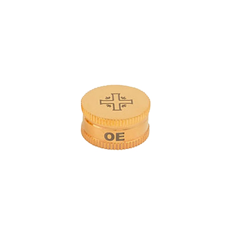 VASO  DOURADO COM 01 DIVISÃO