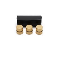 VASO VIDRO COM ESTOJO BATISMO CRISMA ENFERMOS DOURADO
