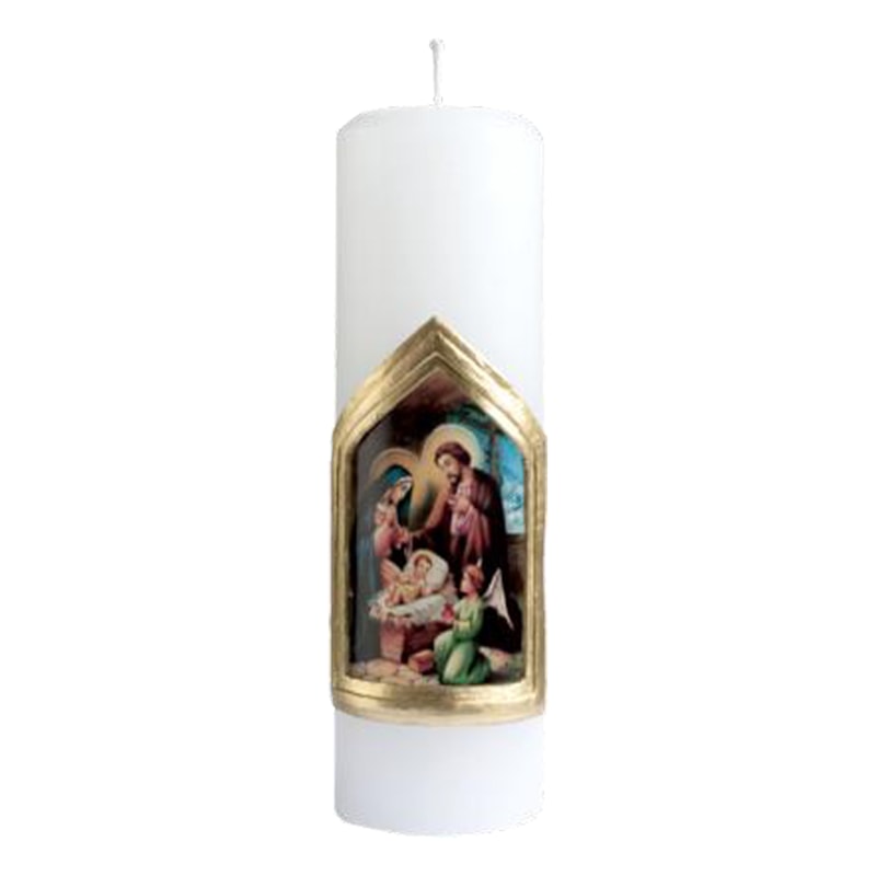 VELA DECORATIVA NATAL 20X07