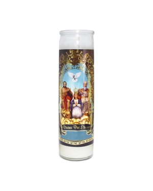 VELA DECORATIVA VIDRO DIVINO PAI ETERNO
