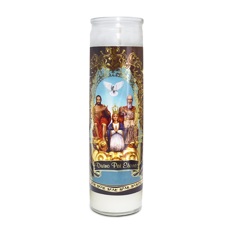 VELA DECORATIVA VIDRO DIVINO PAI ETERNO