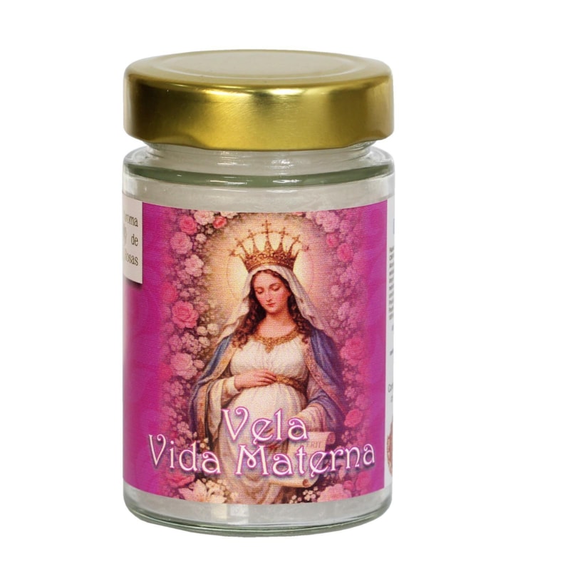 VELA VIDRO NSS GRAVIDA PERFUMADA - VIDA MATERNA