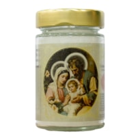 VELA VIDRO SAGRADA FAMILIA PERFUMADA