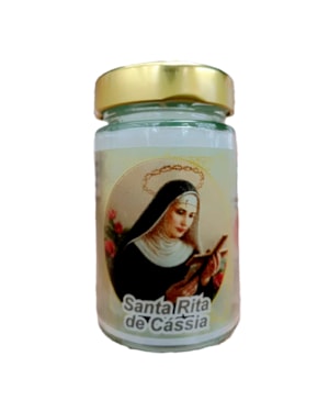 VELA VIDRO SANTA RITA PERFUMADA