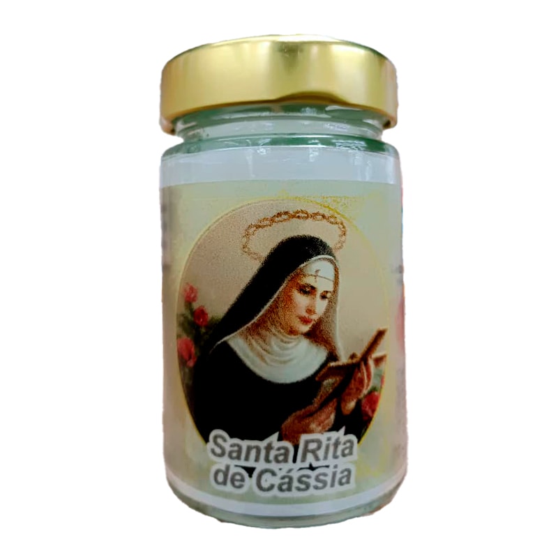 VELA VIDRO SANTA RITA PERFUMADA