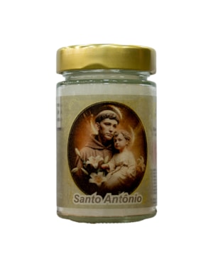 VELA VIDRO SANTO ANTONIO PERFUMADA
