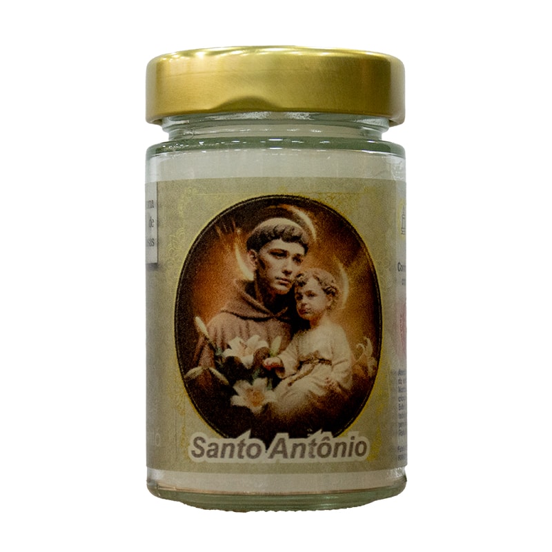 VELA VIDRO SANTO ANTONIO PERFUMADA