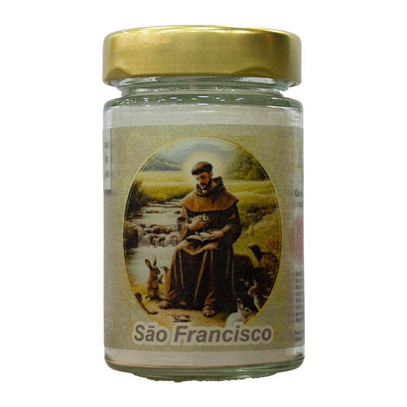 VELA VIDRO SAO FRANCISCO PERFUMADA