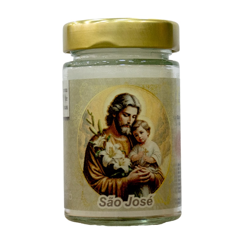 VELA VIDRO SAO JOSE PERFUMADA