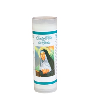 VELA VOTIVA 220 GRAMAS SANTA RITA DE CÁSSIA