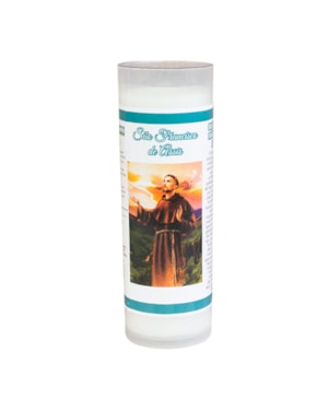 VELA VOTIVA 220 GRAMAS SÃO FRANCISCO DE ASSIS