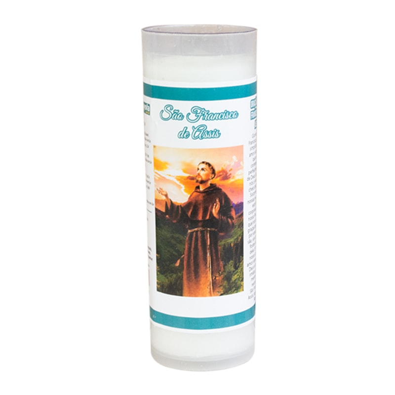 VELA VOTIVA 220 GRAMAS SÃO FRANCISCO DE ASSIS