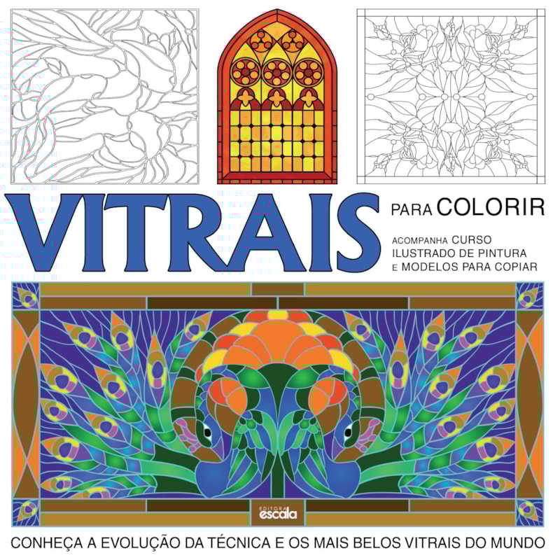 VITRAIS PARA COLORIR