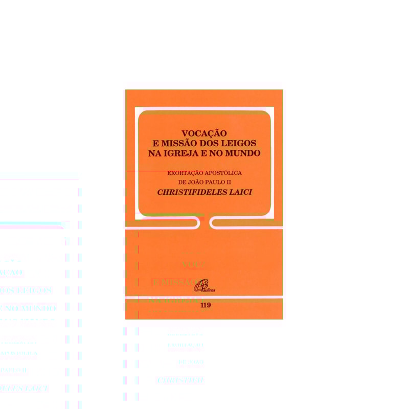 VOCAÇÃO E MISSÃO DOS LEIGOS NA IGREJA E NO MUNDO - 119: CHRISTIFIDELIS LAICI