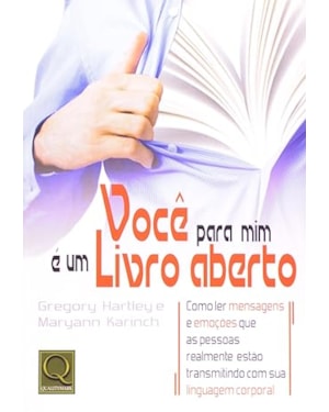 VOCE PARA MIM E UM LIVRO ABERTO - 1