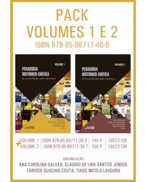 VOLUMES 1 E 2 DOS LIVROS PEDAGOGIA HISTÓRICO-CRÍTICA: 40 ANOS DE LUTA POR ESCOLA E DEMOCRACIA.
