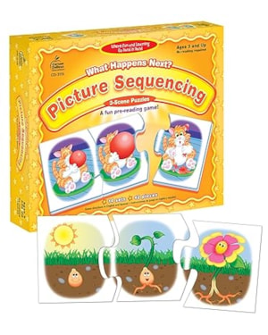 WHAT HAPPENS NEXT? PICTURE SEQUENCING: 3-SCENE PUZZLES