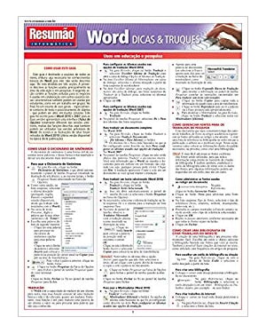 WORD DICAS E TRUQUES RESUMAO - 1ª