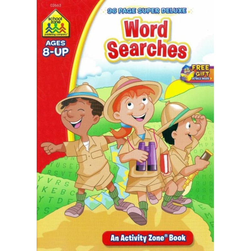 WORD SEARCHES - 96 PAGE SUPER DELUXE - AN ACTIVITY ZONE